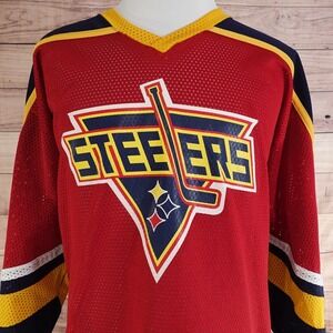 VINTAGE STEELERS CAM JANSEN‎ #89 HOCKEY JERSEY KOBE SIZE 2XL SUPER RARE
